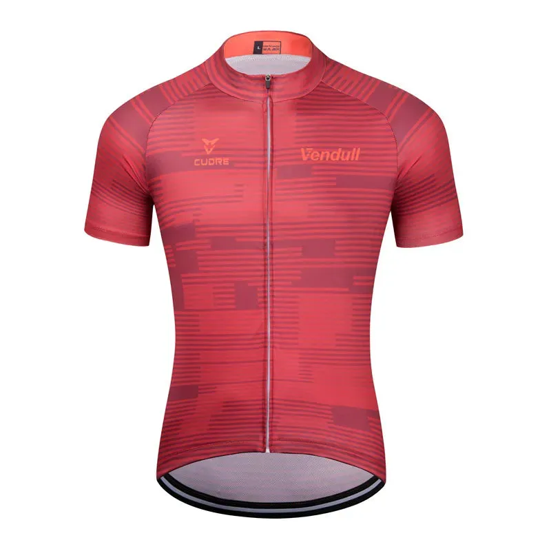 2023 New VENDULL Men Cycling Jersey Cycling Racing Tops Short Sleeve Cyclist Clothes Shirt Maillot Summer Bicycle Bike Wear