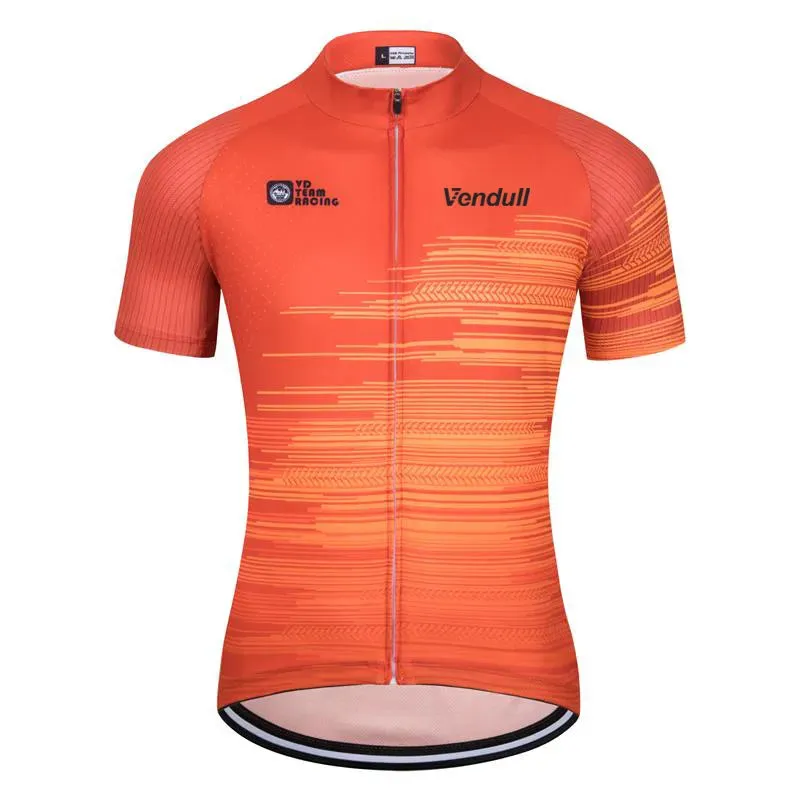 2023 New VENDULL Men Cycling Jersey Cycling Racing Tops Short Sleeve Cyclist Clothes Shirt Maillot Summer Bicycle Bike Wear