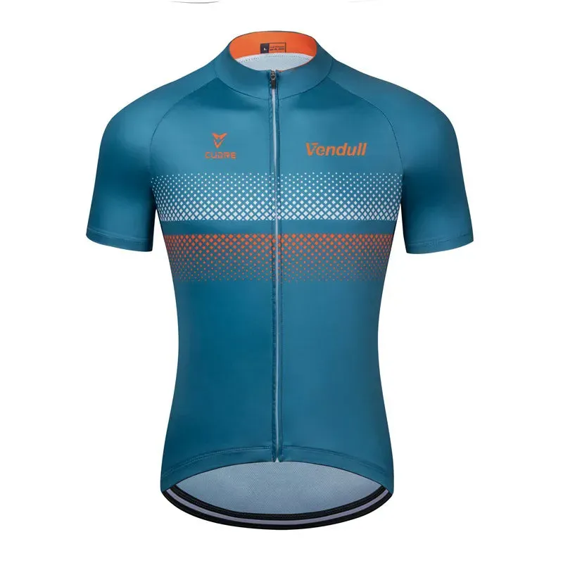 2023 New VENDULL Men Cycling Jersey Cycling Racing Tops Short Sleeve Cyclist Clothes Shirt Maillot Summer Bicycle Bike Wear