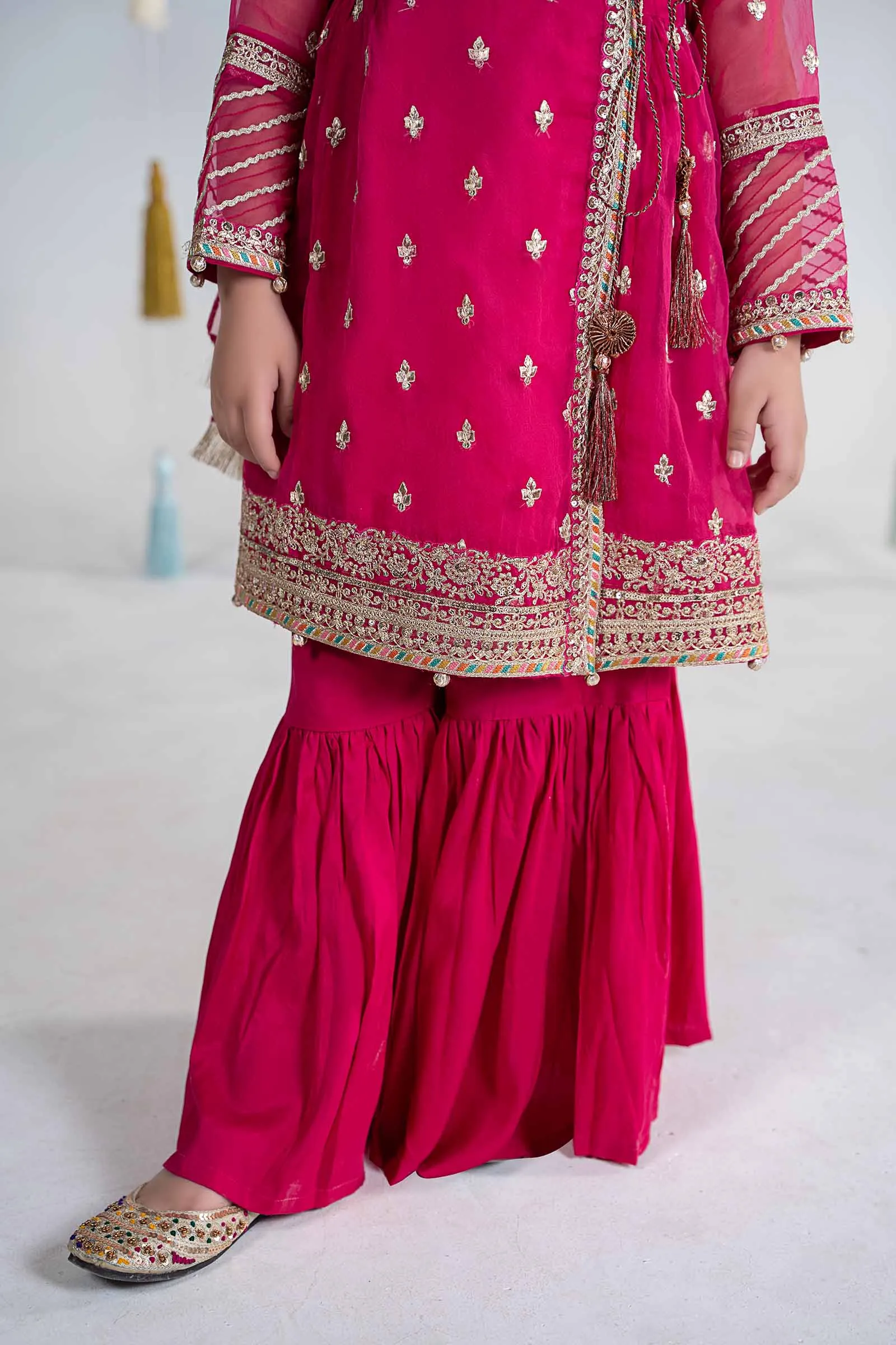 3 Piece Embroidered Organza Suit | MKS-EA24-15