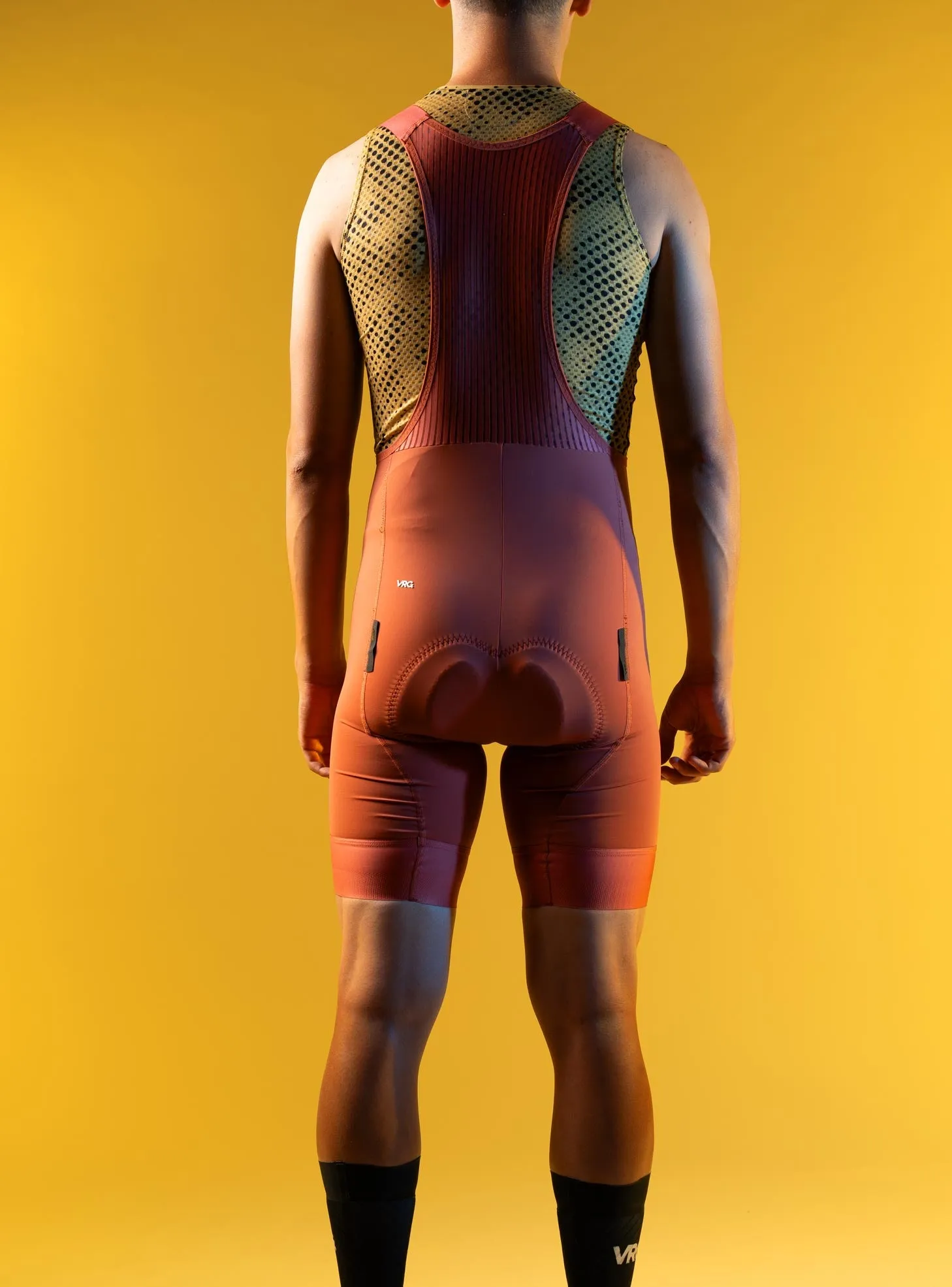 309 VRG BIB SHORT DUSTY RED - MEN