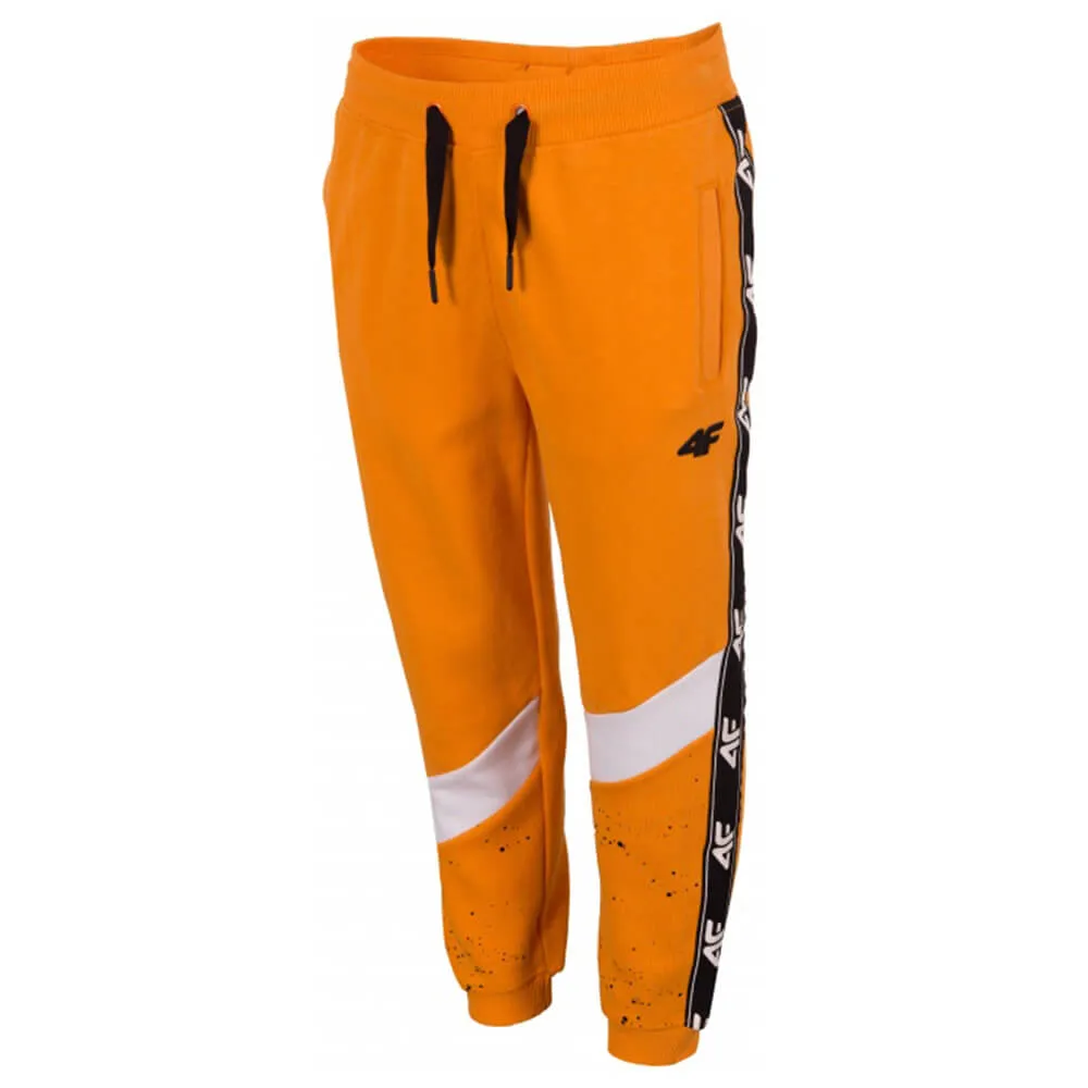 4F Orange Trouser With Black Side Tape And Bottom Splashes 1001