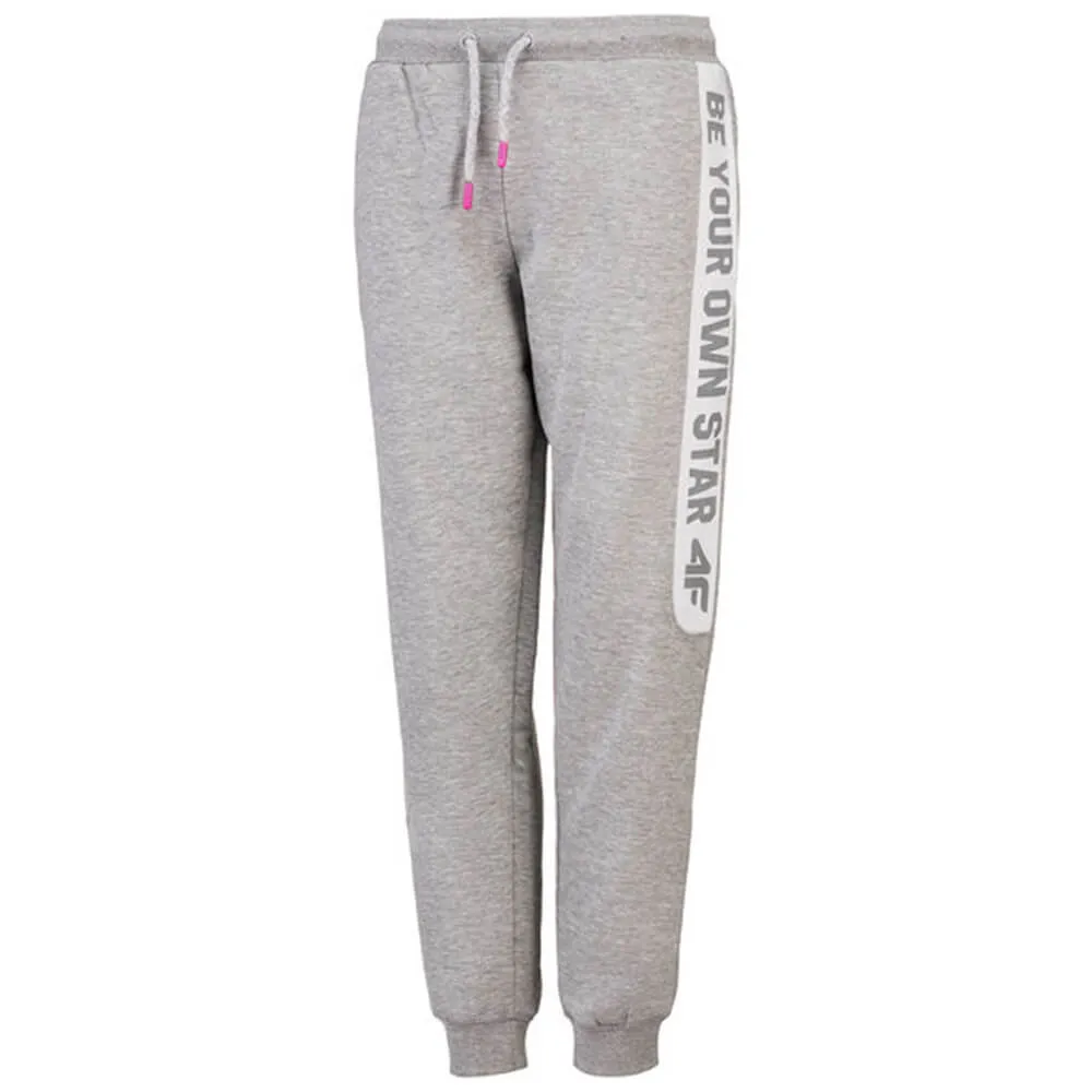 4F Side Panel Print Grey Fleece Trouser 3560