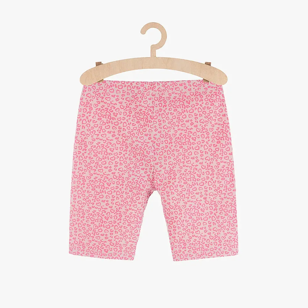 5.10.15 All Over Small Hearts Print Pink Shorts 11425