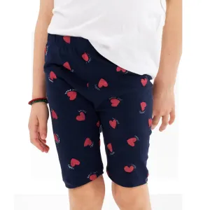 5.10.15 Happy Hearts Print Dark Blue Shorts 11424