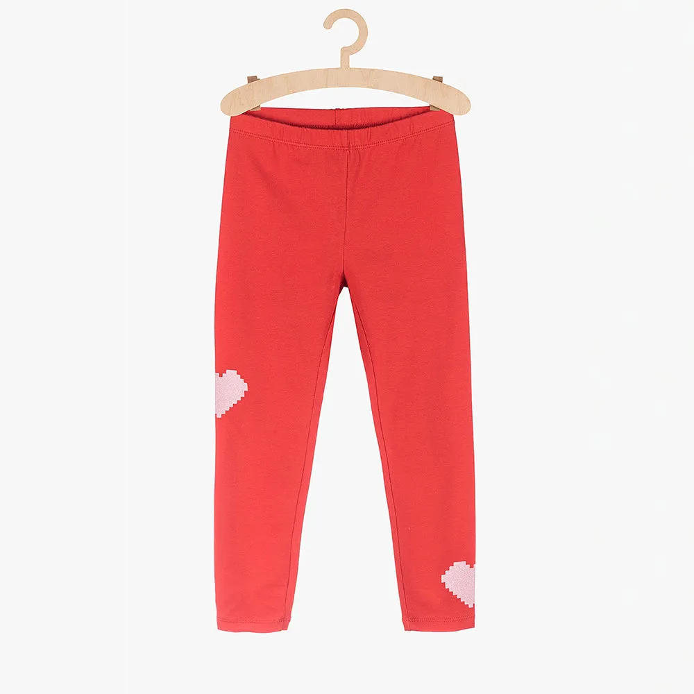 5.10.15 Shimmering Hearts Red Legging 11339