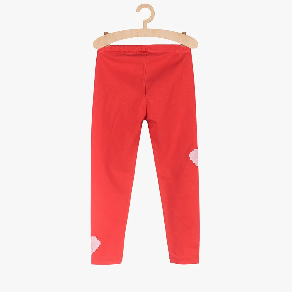 5.10.15 Shimmering Hearts Red Legging 11339