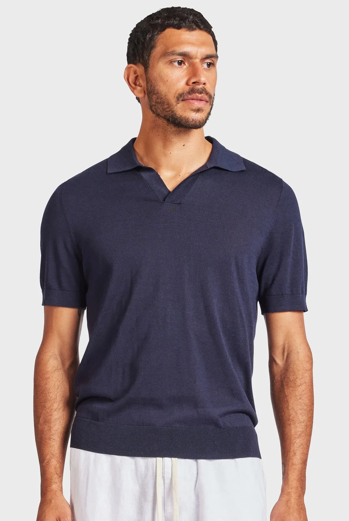 ACADEMY BRAND - Irvine Knit Polo - Navy