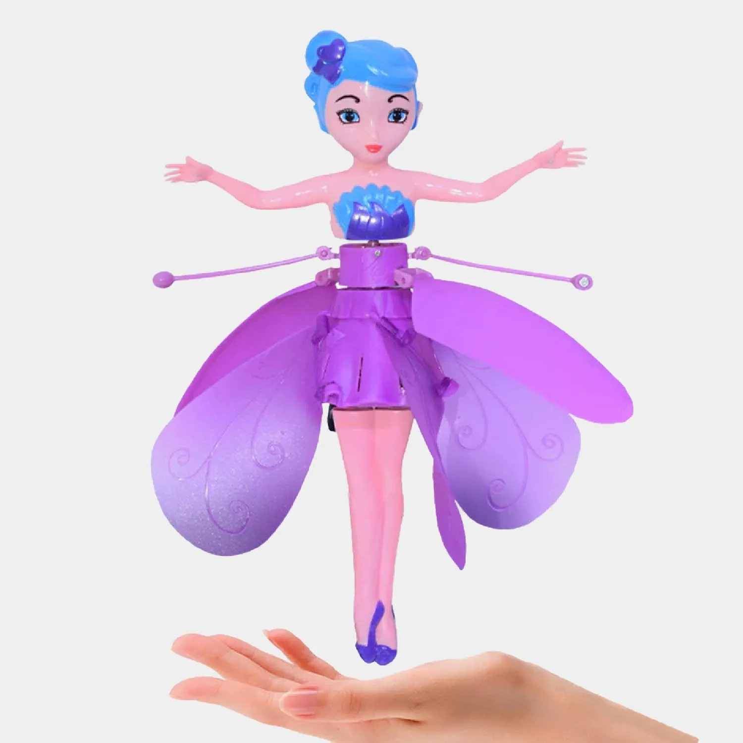 AIRCRAFT FLYING DOLL FOR KIDS - PURPLE