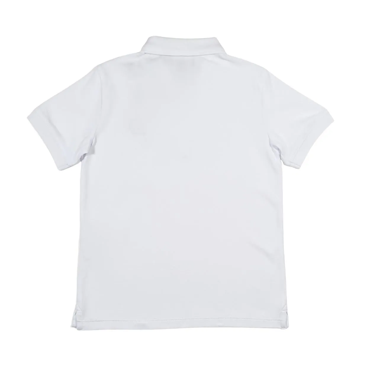 Armani Junior White Logo Tag Polo Shirt