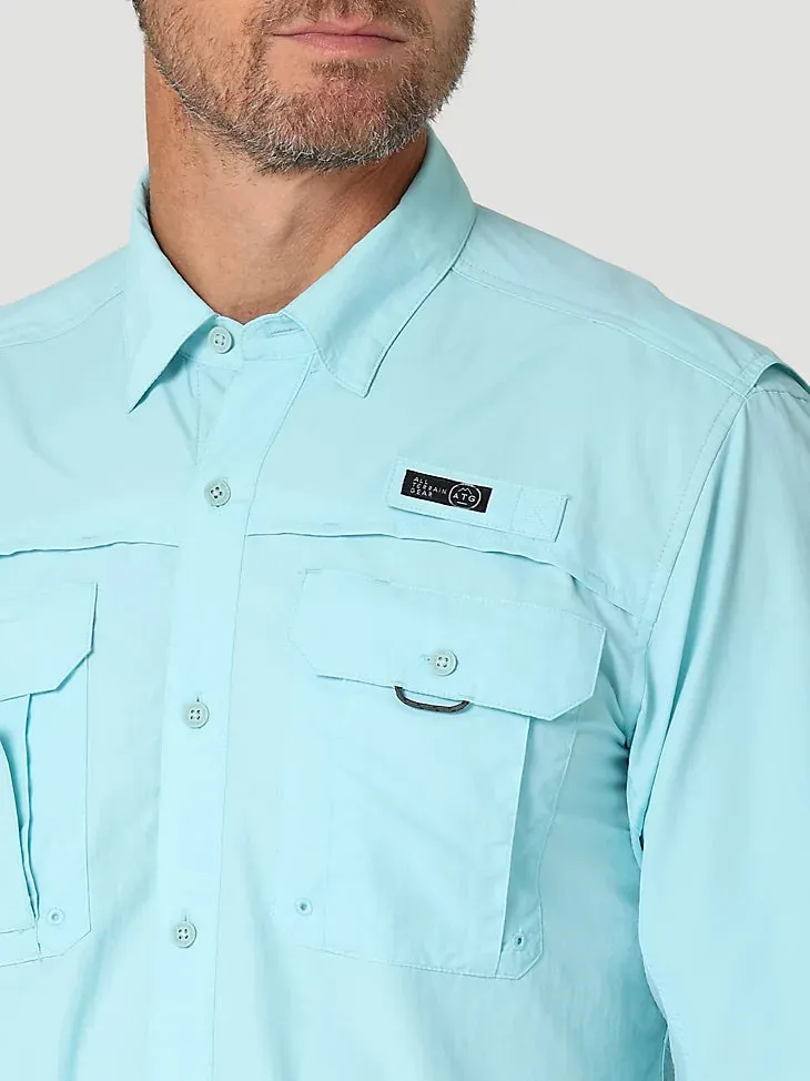 ATG By Wrangler™ Men's Angler Long Sleeve Shirt in Gulf