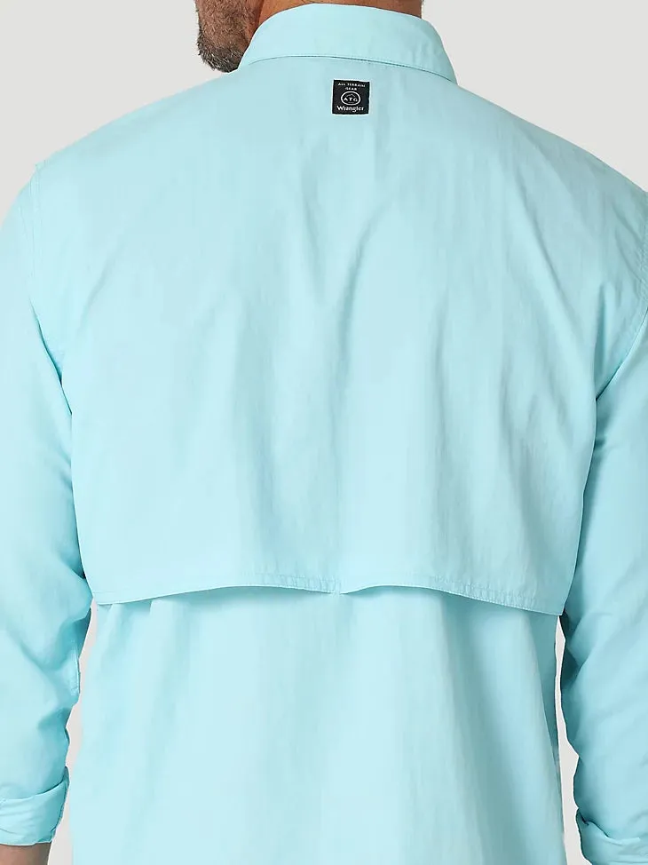 ATG By Wrangler™ Men's Angler Long Sleeve Shirt in Gulf