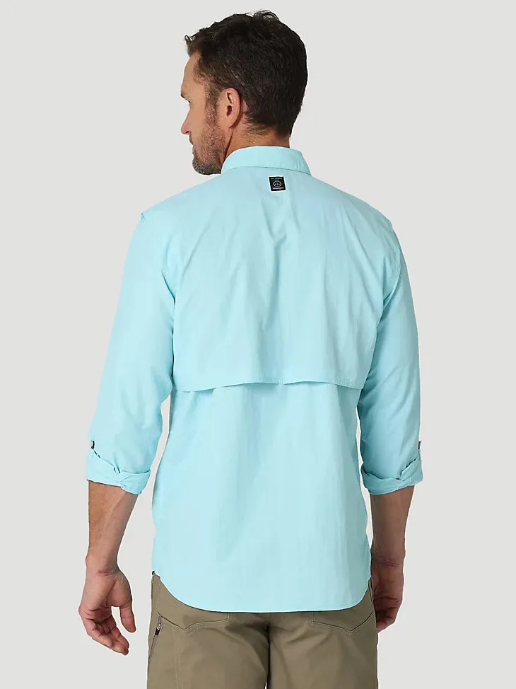 ATG By Wrangler™ Men's Angler Long Sleeve Shirt in Gulf