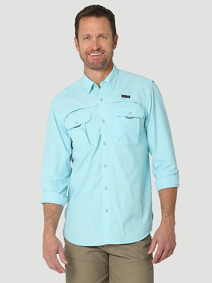 ATG By Wrangler™ Men's Angler Long Sleeve Shirt in Gulf