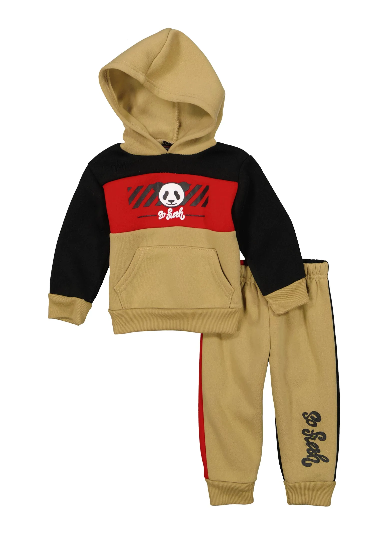 Baby Boys 0-9M Color Block So Fresh Graphic Hoodie and Joggers