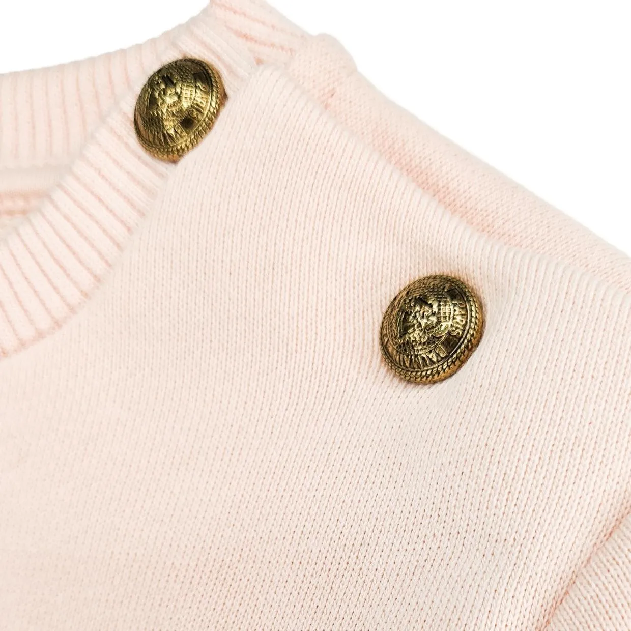 Balmain Baby Pink Print Logo Sweatshirt