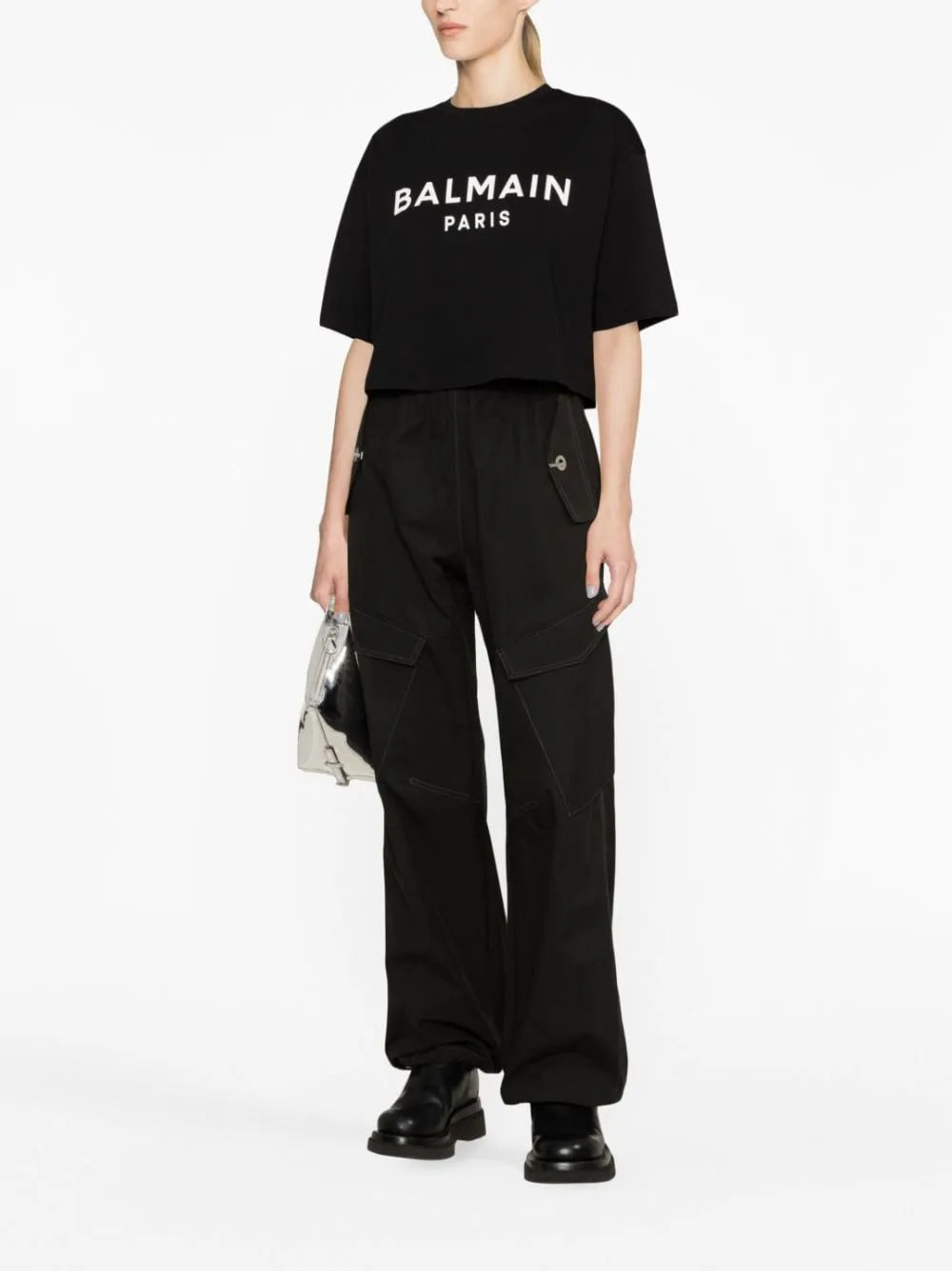 Balmain T-shirts and Polos Black