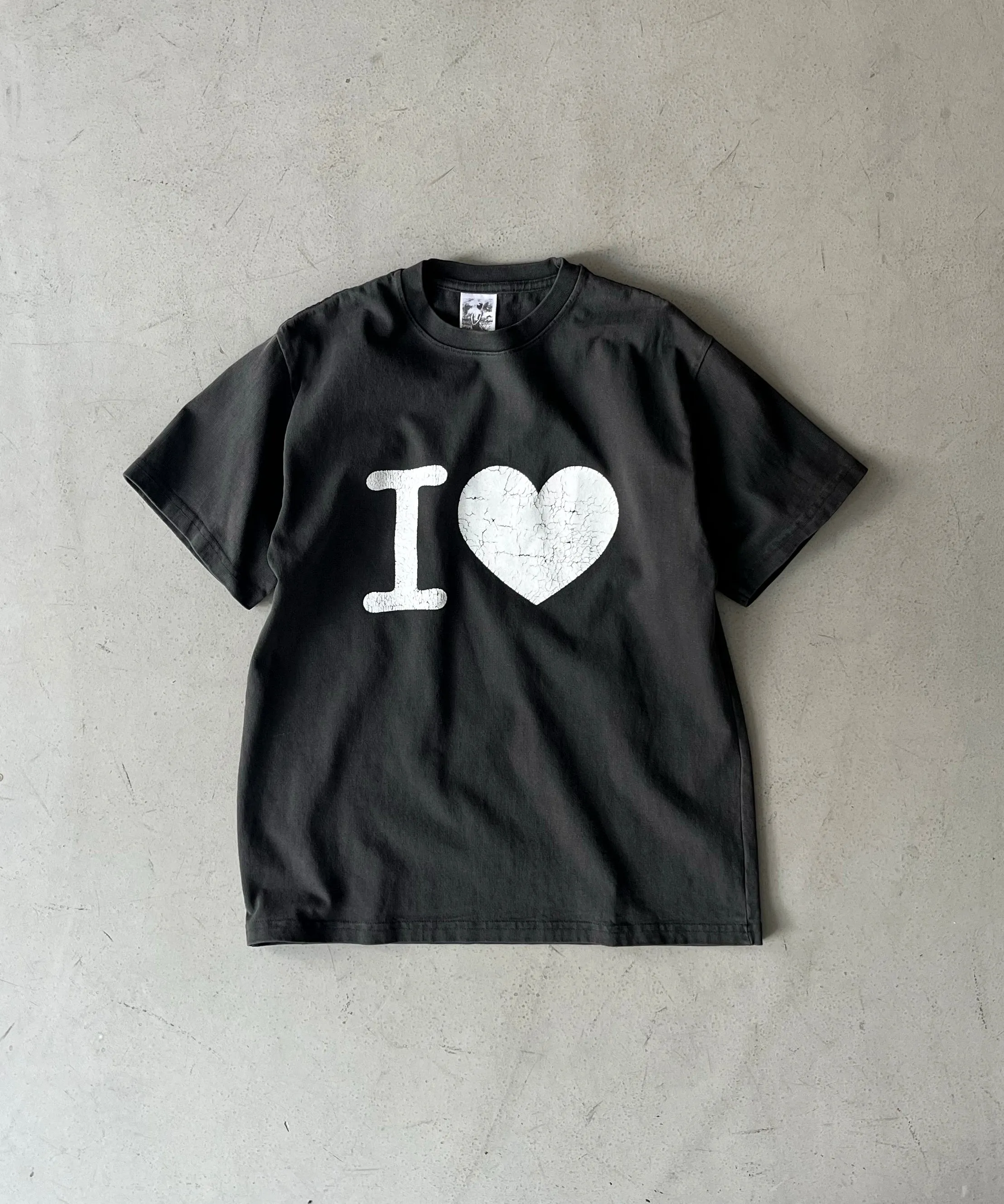 Basketcase I HEART , tee "VINTAGE BLACK"