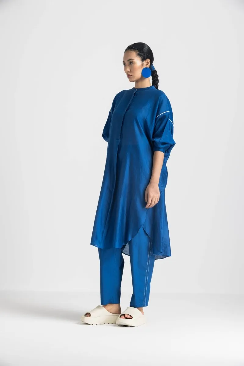 Bat Sleeve Shirt - Electric Blue