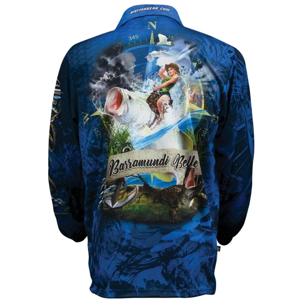 Bigfish Barramundi Belle Adult Fishing Shirts