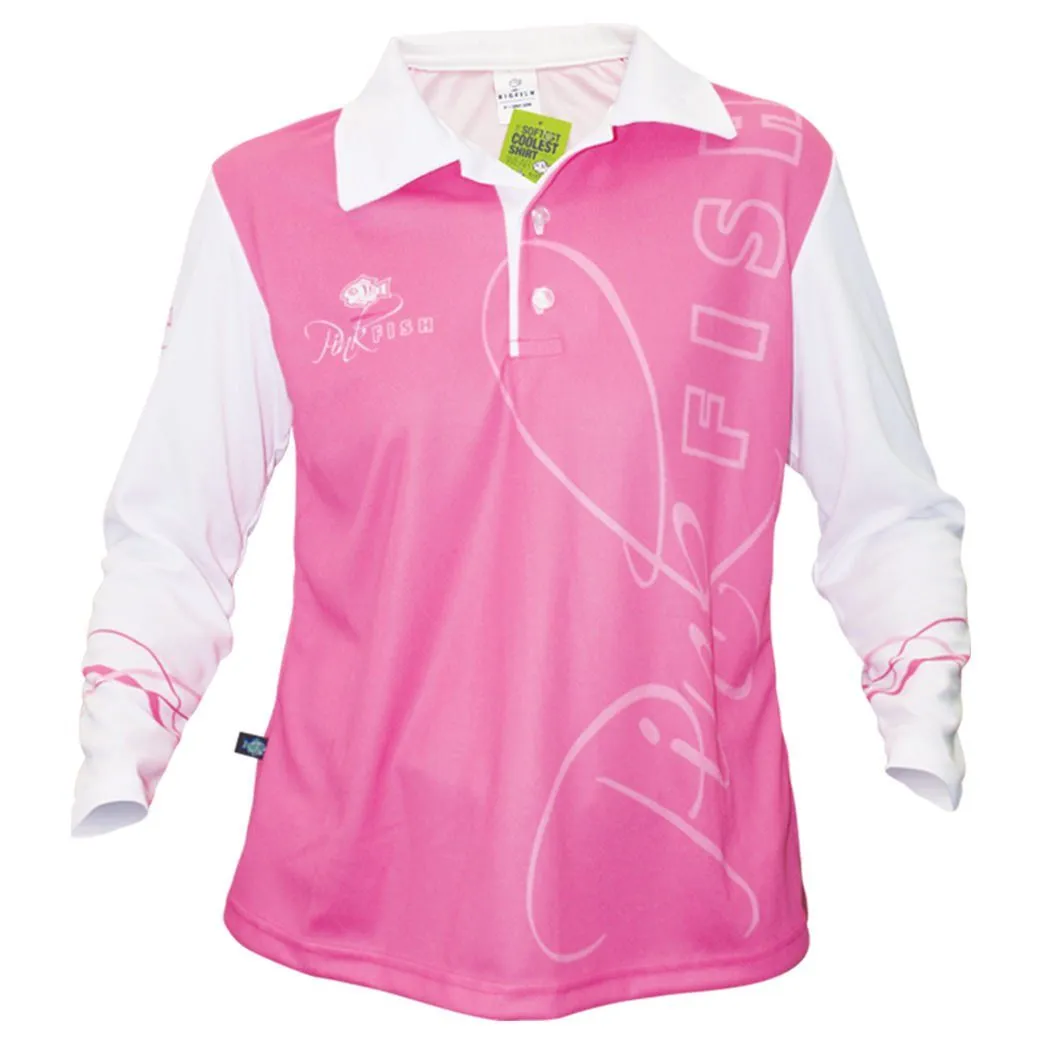 Bigfish Pinkfish Pink Ladies Adult Fishing Shirts