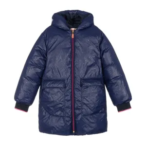 Billieblush Hooded Navy Puffer Jacket