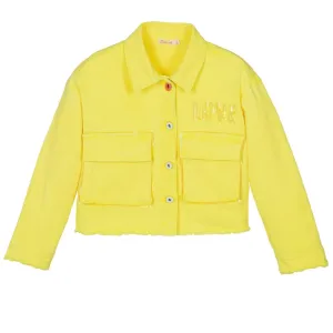 Billieblush Sequin Yellow Denim Jacket