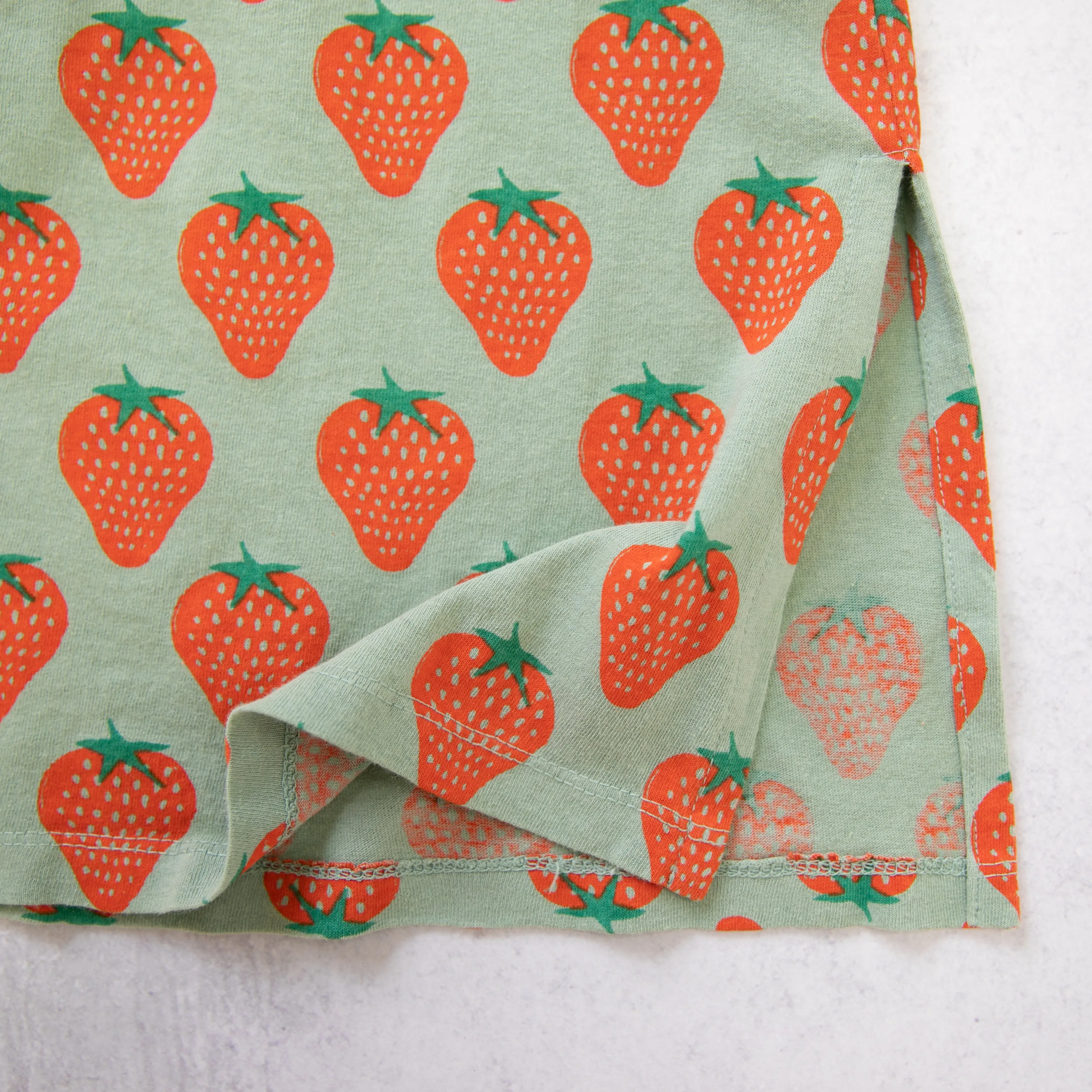 Bobo Choses Strawberry all over midi skirt