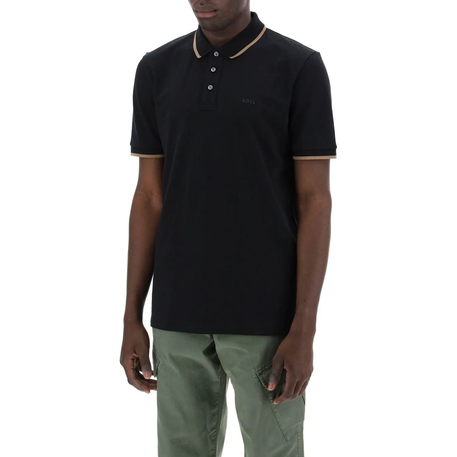 Boss 'contrast trim parlay polo shirt