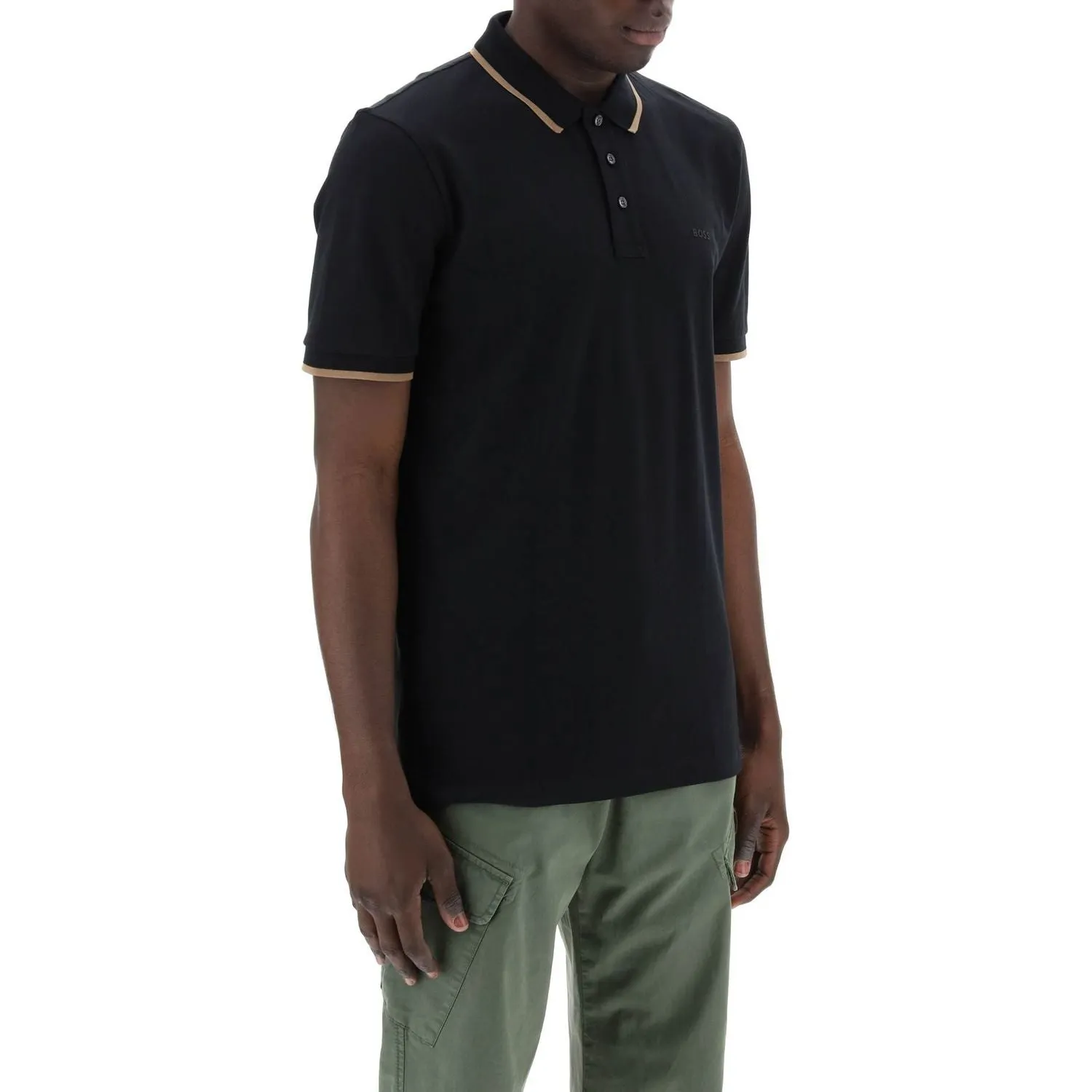 Boss 'contrast trim parlay polo shirt