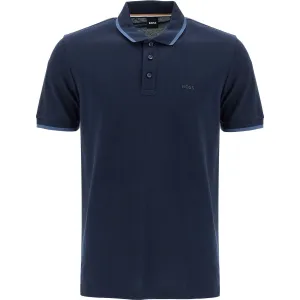 Boss polo shirt with contrasting edges