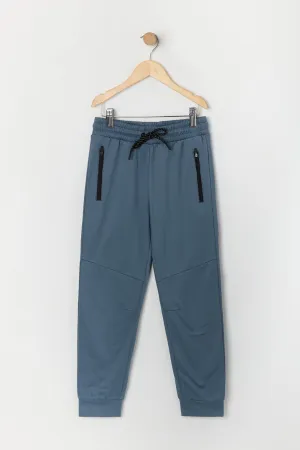 Boys Active Soft Zip Pocket Jogger