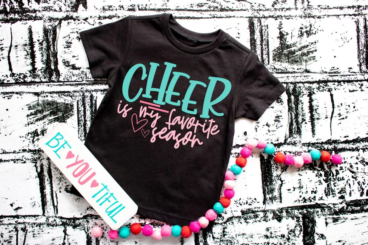 Cheer is my Favorite Season tee shirt Kids and Adults