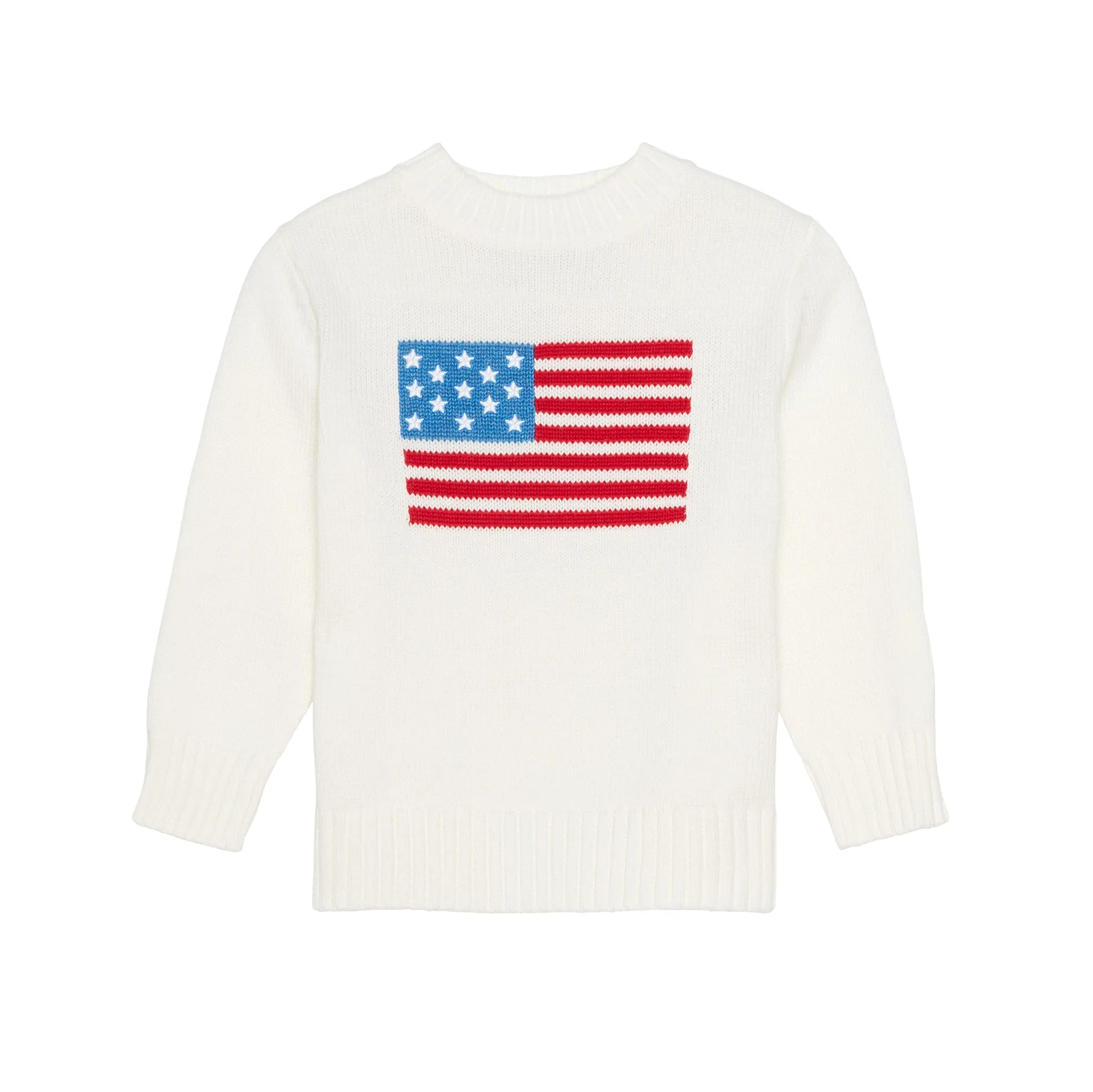 Children’s American Flag Crewneck Sweater