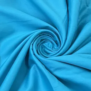 Classic Blue Solid Cotton Satin