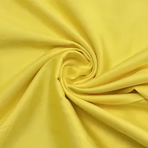 Classic Yellow Solid Cotton Satin