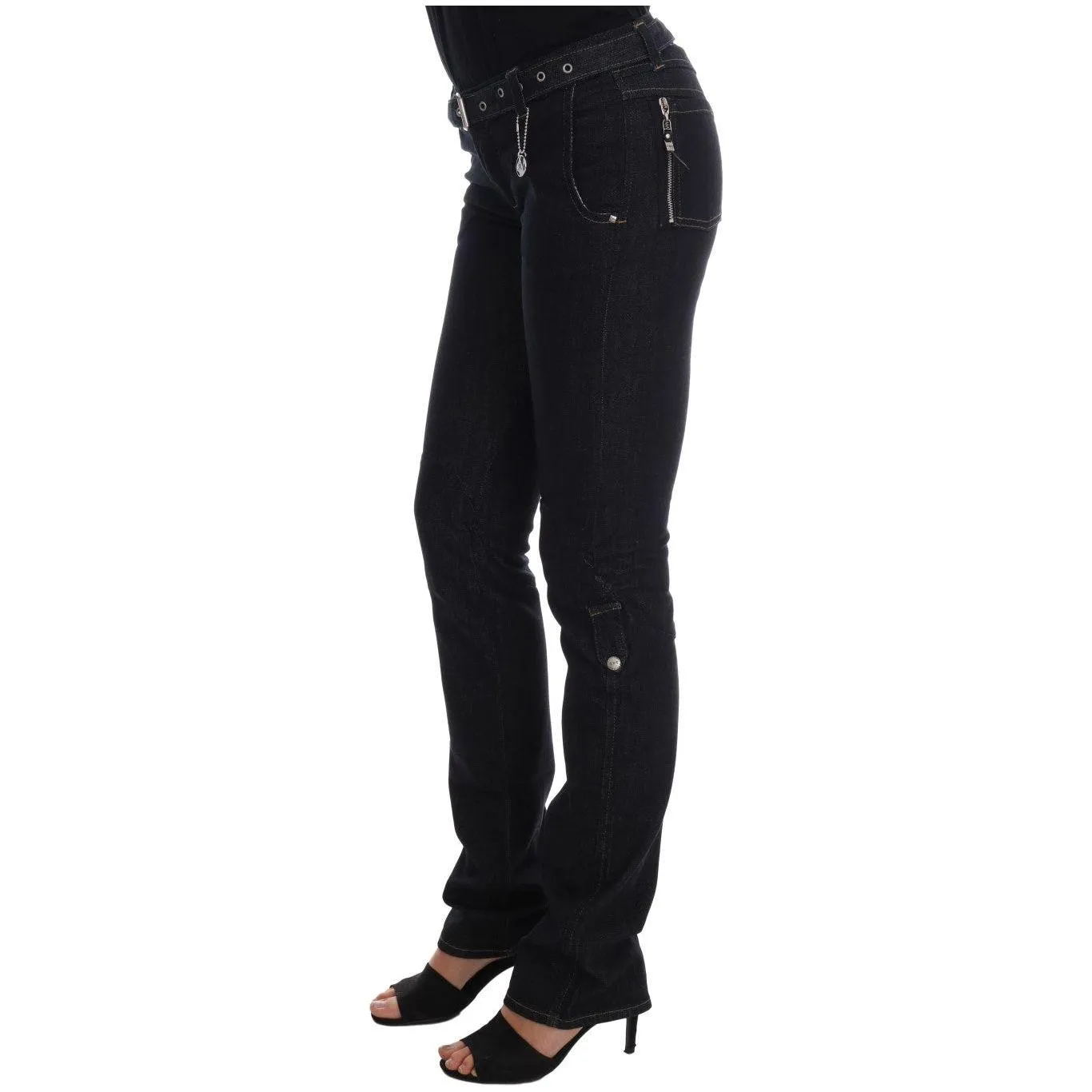 Costume National Svelte Dark Blue Cotton Slim Jeans