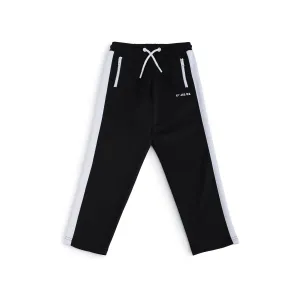 Diesel Kids Unisex Black Joggers with White Sides