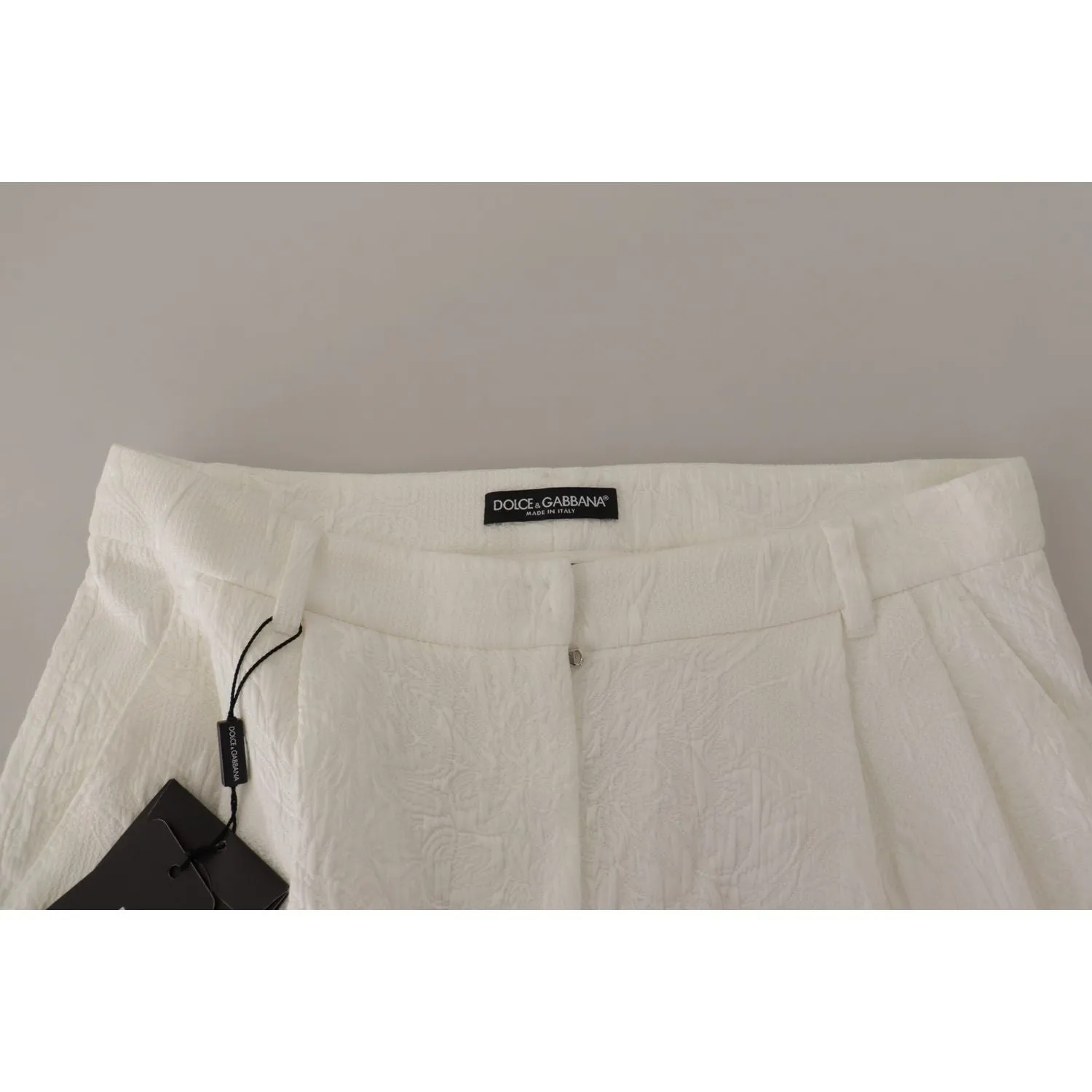 Dolce & Gabbana Elegant High Waist White Culotte Shorts