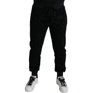 Dolce & Gabbana Elegant Leopard Joggers for Men