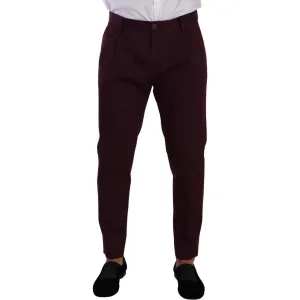 Dolce & Gabbana Elegant Purple Chinos for the Modern Man