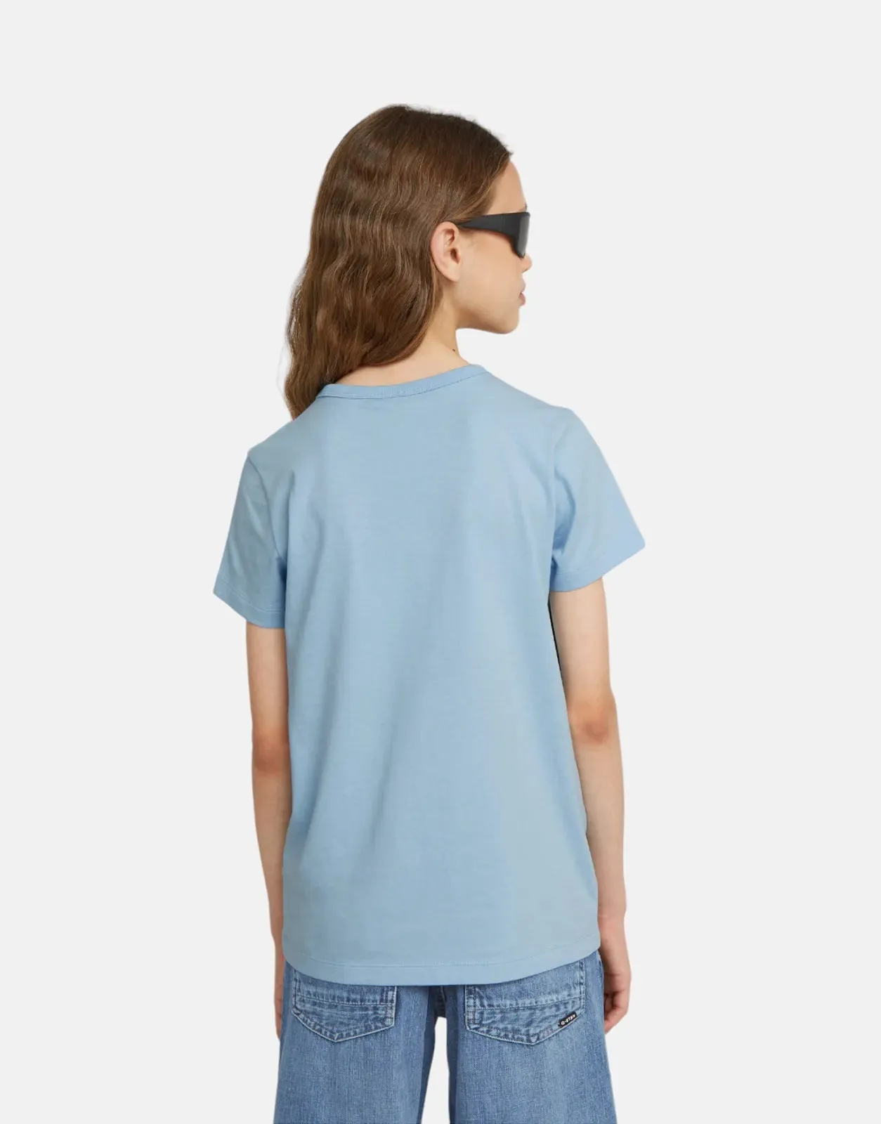 G-Star RAW Kids Slim T-Shirt Siali Blue