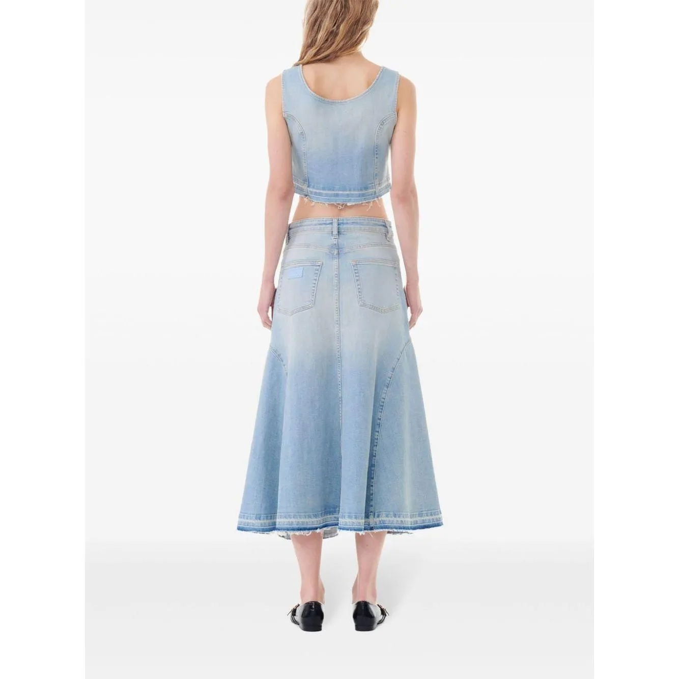 GANNI Skirts Clear Blue