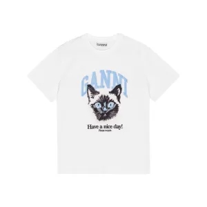 GANNI T-shirts and Polos White