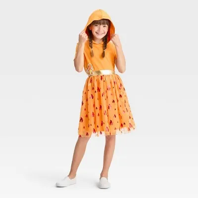 Girls' Pokemon Charmander Dress - Orange L