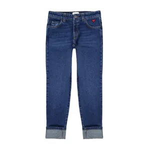 Gucci Kids Love Heart Patch Denim Jeans