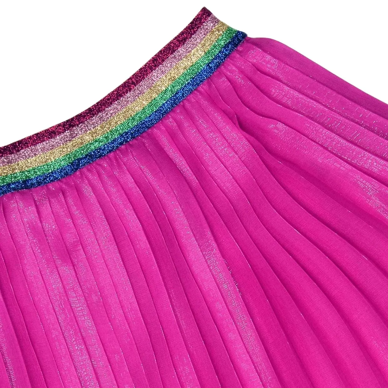 Gucci Kids Pink Pleated Frill Skirt