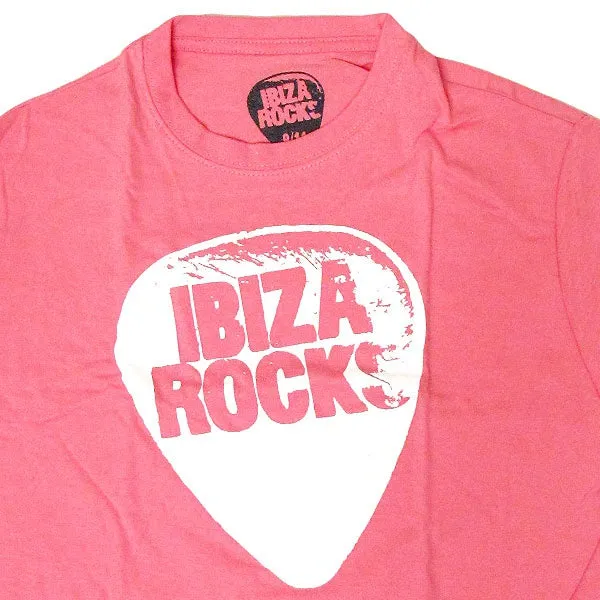 Ibiza Rocks Plectrum Kids Pink T-shirt