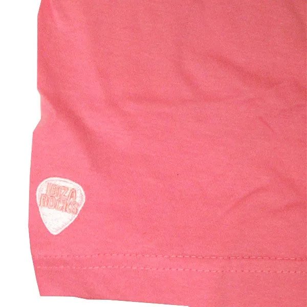 Ibiza Rocks Plectrum Kids Pink T-shirt