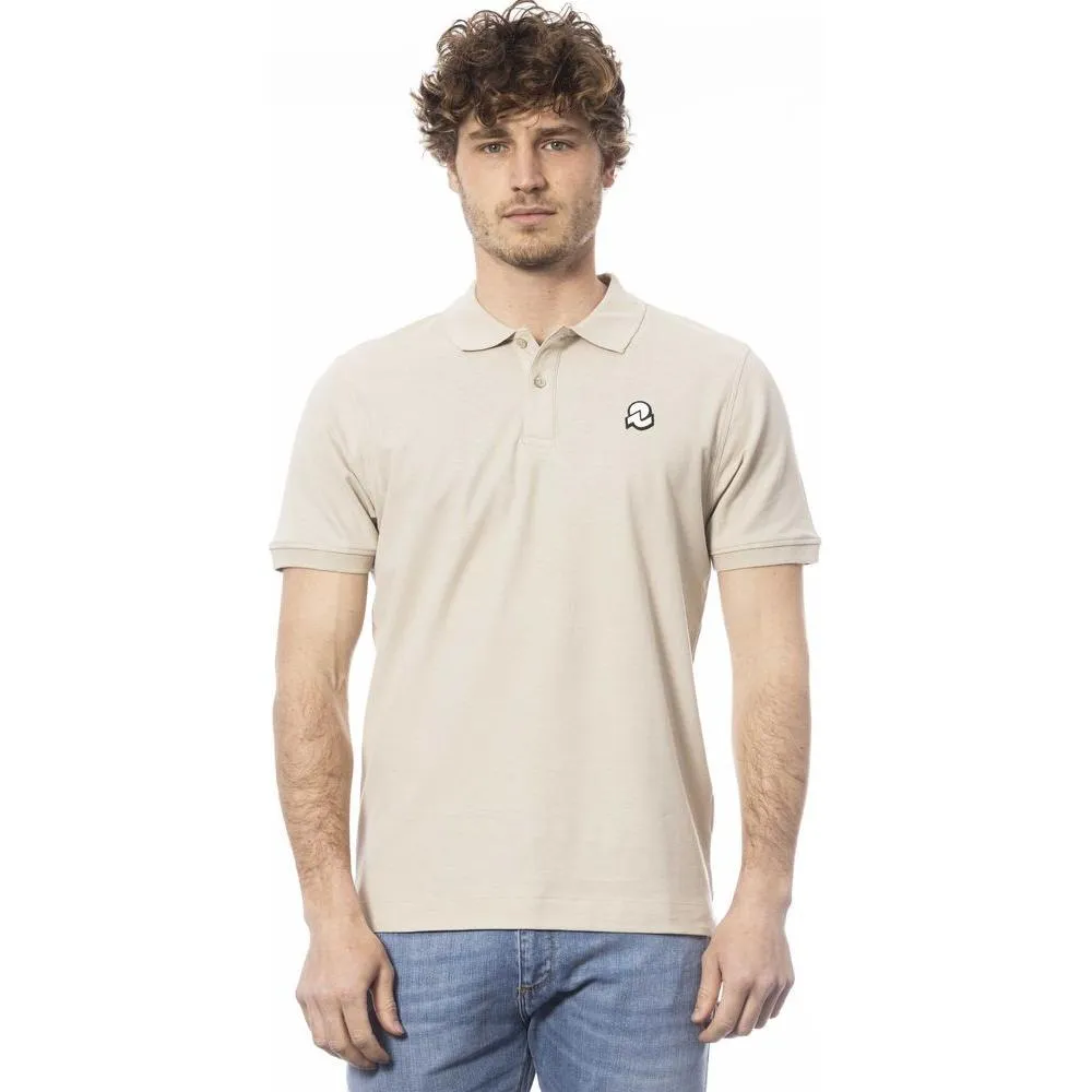 Invicta Beige Cotton Men Polo Shirt